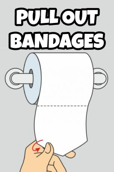 Pull out bandages