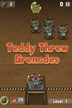 Teddy threw grenades